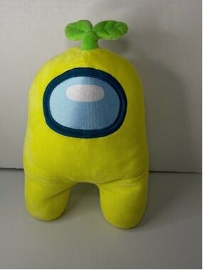 Among Us Premium Plush Toy 16" Yellow Sprout Plant Official Toikido